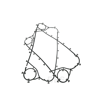 Ux20 Epdm Plate Heat Exchanger Gasket Silicone PLC Control