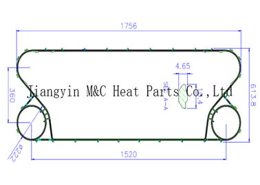 Framework Heat Exchanger Fabricators UX40  Four Angle Hole 0.5-1.0mm Thickness