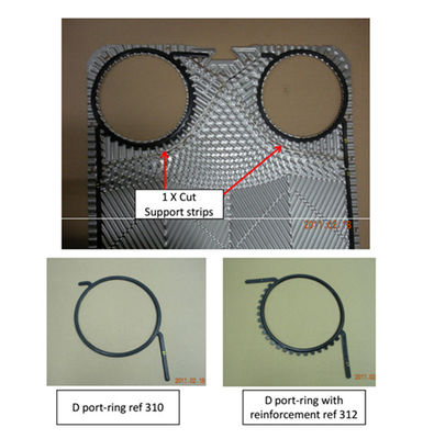 Hisaka RX395 Plate Heat Exchanger Gaskets Oil Cooler Parts For Ship Equipment